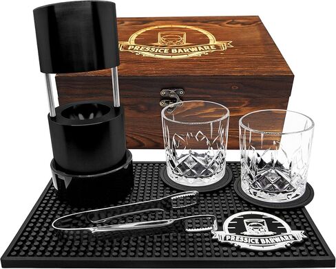 مجموعة Ice Press Kit - 2.3 "صانع كرات الجليد السريع - أمريكان مملوكة وتشغيلها - تشمل مكبس كرة الجليد والجليد - الألومنيوم من طراز الطائرات (سوداء) (أسود) in Saudi Arabia
