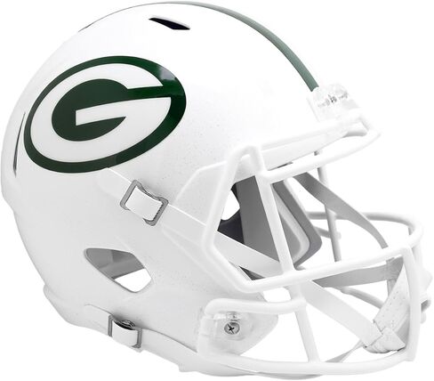 Green Bay Packers Alternate White 2024 On-Field Riddell Speed Replica Full Size Football Helmet - NFL Replica Helmets in Saudi Arabia