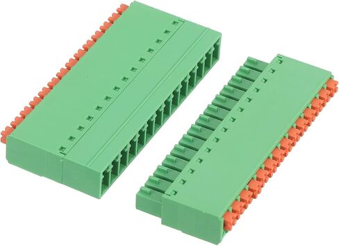 Meccanixity 1 مجموعة 14-Pin 3.81mm/0.15 "PITT PCB Mount Mount Terminal Block Conclats مستقيمة لا يوجد لحام 15EDGKN موصلات الذكور والإناث لصالح 22-16AWG in Kuwait