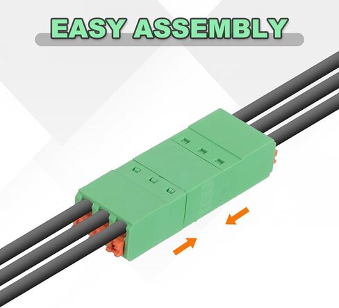 Meccanixity 1 مجموعة 14-Pin 3.81mm/0.15 "PITT PCB Mount Mount Terminal Block Conclats مستقيمة لا يوجد لحام 15EDGKN موصلات الذكور والإناث لصالح 22-16AWG in Kuwait