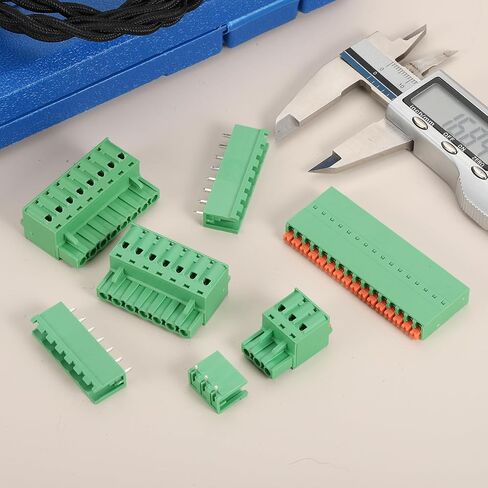 Meccanixity 1 مجموعة 14-Pin 3.81mm/0.15 "PITT PCB Mount Mount Terminal Block Conclats مستقيمة لا يوجد لحام 15EDGKN موصلات الذكور والإناث لصالح 22-16AWG in Kuwait