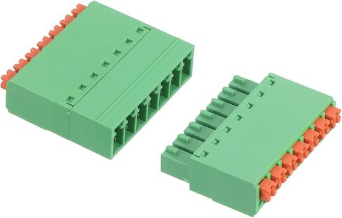 MECCANIXITY 1 Set 14-Pin 3.81mm/0.15" Pitch PCB Mount Screw Terminal Block Connectors Straight No Soldering 15EDGKN Male & Female Connectors Plug for 22-16AWG in Saudi Arabia