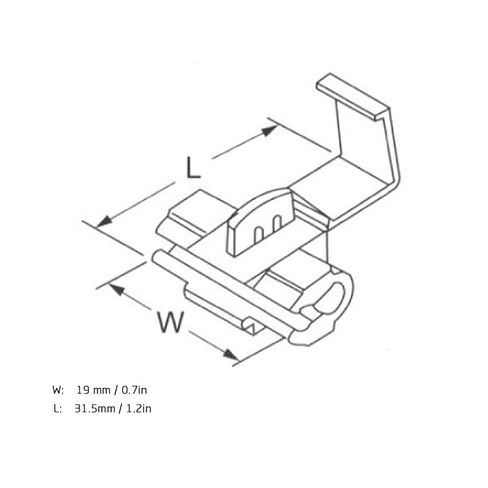 ywbl-wh 25pcs0.75-2.5mm مربع/AWG 14 إلى 18 أسلاك مقطع لحامت حلقة سلكية سريعة ، المسمار in Saudi Arabia