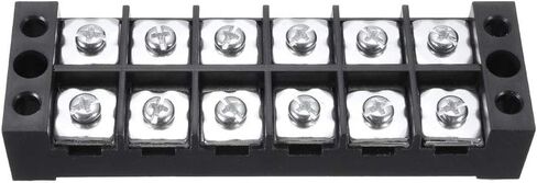 UXCELL 4 PCS 6 مواضع الصفوف المزدوجة 600V 45A حاجز الكابل كتلة محطة TB-4506L in Saudi Arabia