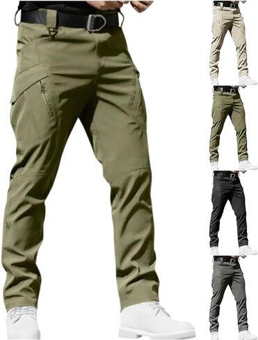 Cargo Pants for Men Relaxed Fit Stretch Waterproof Work Pant Outdoor Joggers Hiking Sweatpants with Multi Pockets in Saudi Arabia