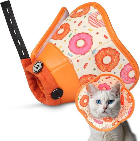 Cat Cone Collar Soft for Wound Healing, Foldable Neck Recovery Cone Anti Licking, Small Adjustable Surgery Cat Head Cone Alternative for Kittens(Size: S) in Saudi Arabia