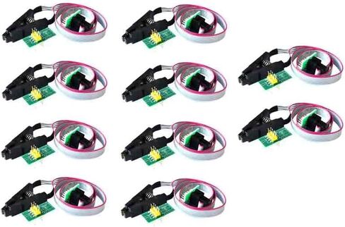 10pcs Soic8 SOP8 فلاش رقاقة اختبار IC محول المقبس 150MIL 205MIL BIOS/24/25/93 in Saudi Arabia