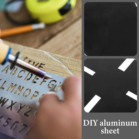 5pcs فراغات الألومنيوم المختلطة ، 3.93 × 3.93x0.02 في ورقة صناعية فارغة من الألومنيوم الأسود ، الورقة المعدنية الرقيقة من لوحة الإشارة للنقش ، المصنوعة يدويًا ، ديي ، ديكور المنزل in Kuwait