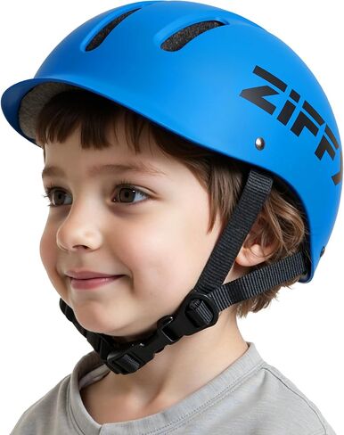 ZIFFY Kids/Toddler Bike Helmet, Adjustable, Lightweight, Safety Certified Scooter Helmet for Boys & Girls with Washable Inner Lining, 2 Sizes, 4 Colors – Fits Toddlers to Youth in Kuwait