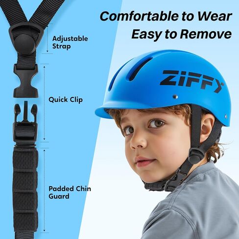 ZIFFY Kids/Toddler Bike Helmet, Adjustable, Lightweight, Safety Certified Scooter Helmet for Boys & Girls with Washable Inner Lining, 2 Sizes, 4 Colors – Fits Toddlers to Youth in Kuwait