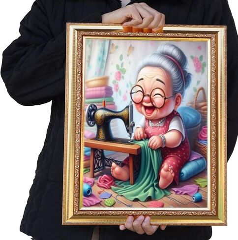 GUMITOON Diamond Art Kits for Adults-Full Drill Diamond Dots Paintings for Beginners, Round 5D Paint with Diamonds Pictures Gem Art Painting Kits DIY Crafts Kits 14"x14" QCY-092 in Saudi Arabia