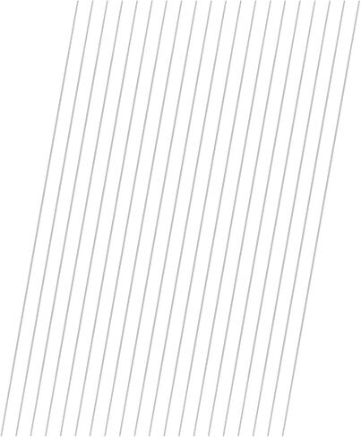 20-Pack 304 Stainless Steel Solid Round Rod, 1x250mm Metal Solid Shaft Rods for DIY Craft/Model Car/Helicopter Airplane/Metal Working, Lathe Bar Smooth Stock [0.04x9.84IN] in Saudi Arabia