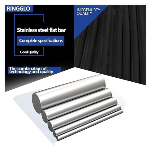 Stainless Steel Round Bar,Metal Rod, 100-500mm 304 16mm Diameter for Industry, Metal Working Hobbies and DIY Craft,16x200mm(16x200mm) in Kuwait