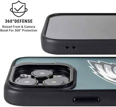 Skinit Kickstand Phone Case متوافق مع iPhone 16 Pro Max - NFL Philadelphia Eagles المرخصة رسميًا in Saudi Arabia