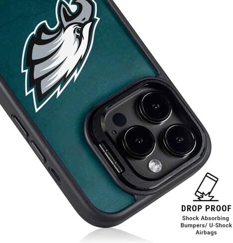 Skinit Kickstand Phone Case متوافق مع iPhone 16 Pro Max - NFL Philadelphia Eagles المرخصة رسميًا in Saudi Arabia