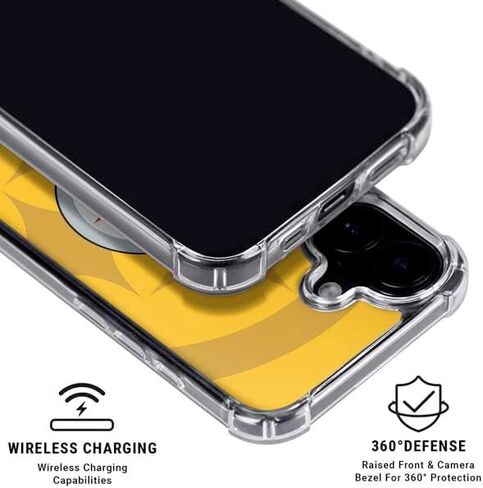 Skinit Clear Phone Case متوافق مع iPhone 16 Plus - تصميم NFL Pittsburgh Steelers المرخص رسميًا in Kuwait