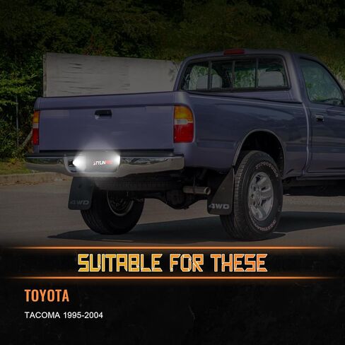LED LED لوحة رخصة مصباح مصباح مصباح المصباح مع مقبس لعام 2005-2015 تويوتا تاكوما و 2000-2013 TUNDRA بيك آب ، مصباح العلامة الوفيرة الخطوة الخلفية 6000K ، حزمة 2 ، OEM# 81691-0C010 81271-0C010 in Kuwait