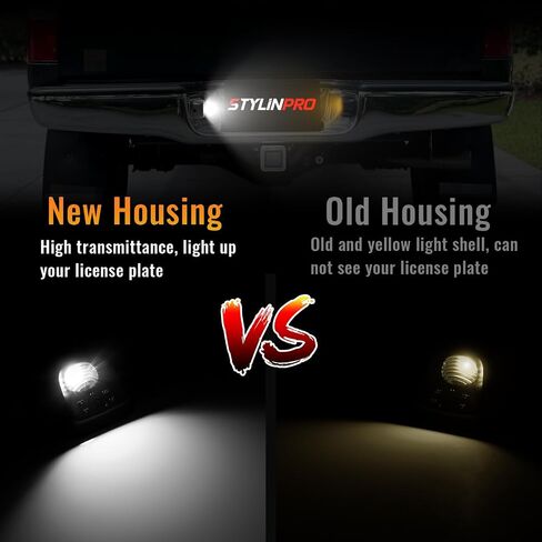 LED LED لوحة رخصة مصباح مصباح مصباح المصباح مع مقبس لعام 2005-2015 تويوتا تاكوما و 2000-2013 TUNDRA بيك آب ، مصباح العلامة الوفيرة الخطوة الخلفية 6000K ، حزمة 2 ، OEM# 81691-0C010 81271-0C010 in Kuwait