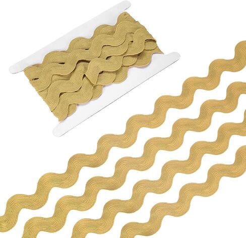 Rick Rack Trim ، 5 ياردة 20 ملم/0.8 بوصة مزج مزخرفة الشريط الشريط للخياطة/DIY الحرف/الملابس/الديكور ، Polyester Ric Rac Trim [White] in Kuwait