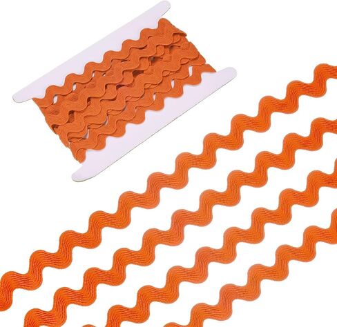 Rick Rack Trim ، 5 ياردة 20 ملم/0.8 بوصة مزج مزخرفة الشريط الشريط للخياطة/DIY الحرف/الملابس/الديكور ، Polyester Ric Rac Trim [White] in Kuwait