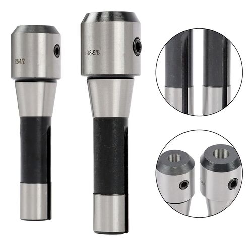 8PCS Precision R8 End Mill Holder Set for Milling Machines 202-5310, (1/2' 3/16' 3/4' 3/8' 5/8' 7/8' 1' 1/4') in Kuwait