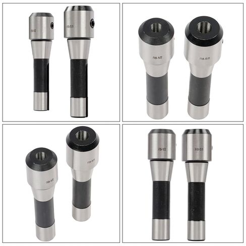8PCS Precision R8 End Mill Holder Set for Milling Machines 202-5310, (1/2' 3/16' 3/4' 3/8' 5/8' 7/8' 1' 1/4') in Kuwait