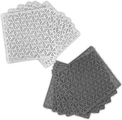 12 مساءً بلاط أرضية الصرف الصحي 11.8 "× 11.8" ، وسادة متشابكة معيارية مع ثقوب الصرف ، سجادة الصرف غير المقاومة للماء للحمام ، حمام سباحة ، دش ، فناء ، شرفة ، ساحة in Saudi Arabia