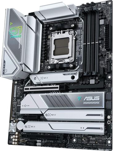 ASUS X870 MAX GAMING WIFI7 W AMD AM5 ATX Motherboard, 8-layer White PCB, 12+2+1 80A DrMOS, DDR5, PCIe 5.0 x16 Q-Release, 3x M.2, Wi-Fi 7 Q-Antenna, USB4® Type-C®, 2.5Gb LAN, BIOS FlashBack™, Aura Sync in Saudi Arabia