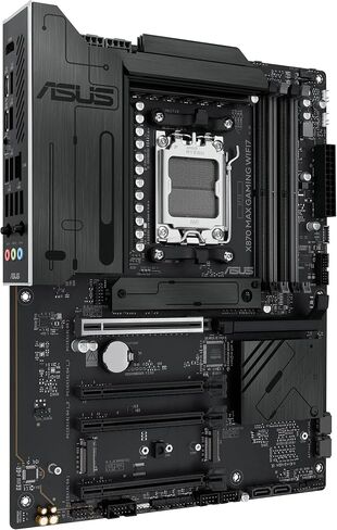 ASUS X870 MAX GAMING WIFI7 W AMD AM5 ATX Motherboard, 8-layer White PCB, 12+2+1 80A DrMOS, DDR5, PCIe 5.0 x16 Q-Release, 3x M.2, Wi-Fi 7 Q-Antenna, USB4® Type-C®, 2.5Gb LAN, BIOS FlashBack™, Aura Sync in Saudi Arabia