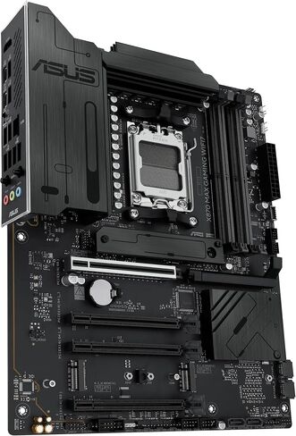 ASUS X870 MAX GAMING WIFI7 W AMD AM5 ATX Motherboard, 8-layer White PCB, 12+2+1 80A DrMOS, DDR5, PCIe 5.0 x16 Q-Release, 3x M.2, Wi-Fi 7 Q-Antenna, USB4® Type-C®, 2.5Gb LAN, BIOS FlashBack™, Aura Sync in Saudi Arabia