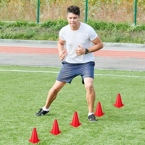 Divina VITAE 32PCS Soccer Corcer للتدريب ، وقور الرشاقة الرياضية 7 بوصات مخاريط بلاستيكية من البلاستي in Saudi Arabia
