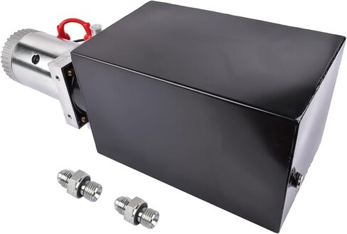 12V DC Single Acting Hydraulic Pump – 3.75 Gallon (15 Quart) Steel Hydraulic Power Unit for Dump Trailer, Dump Truck & Industrial Use Mixizap in Kuwait