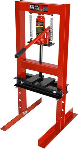 المتجر الهيدروليكي اضغط على 6T ، H-Frame Bearing Shop Press ، Shop Penchtop Shop القابل للتعديل مع لوحين ضغوط ، ارتفاع طاولة العمل القابل للتعديل ، الأزرق in Saudi Arabia