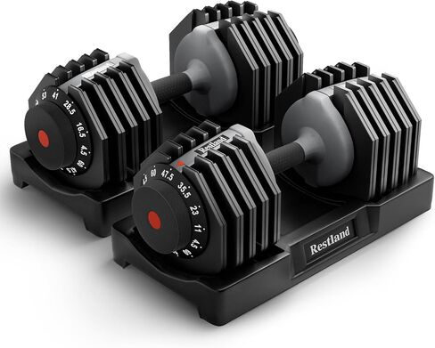 Adjustable Dumbbell Set of 2 Anti-Slip Handle 5 Different Free Weights Per Dumbbell for Men Women Home Workout Gym in Saudi Arabia