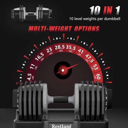Adjustable Dumbbell Set of 2 Anti-Slip Handle 5 Different Free Weights Per Dumbbell for Men Women Home Workout Gym in Saudi Arabia