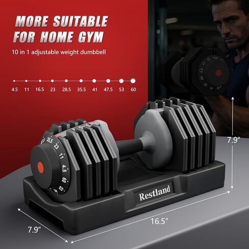 Adjustable Dumbbell Set of 2 Anti-Slip Handle 5 Different Free Weights Per Dumbbell for Men Women Home Workout Gym in Saudi Arabia
