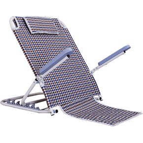 Adjustable Bed Backrest Support Folding Backrest Bed Mattress Use on Floor Beach Healthcare Backrest with Durable Spray Steel Pipe Foldable (#3 with Armrest) (#1 with Armrest) (#1 with Armrest) in Kuwait