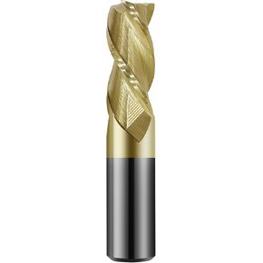 1/2in Solid Carbide End Mill for Aluminum,45 Degree Helix,3 Flute,ZRN Coated Bits Tool for Aluminum and Other Non-Ferrous Materials in Saudi Arabia