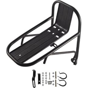 Bike Front Carrier Rack Bag Luggage Shelf Holder Stand Cargo Pannier Bicycle Front Fork Rack for Outdoor Shopping Travel in Kuwait