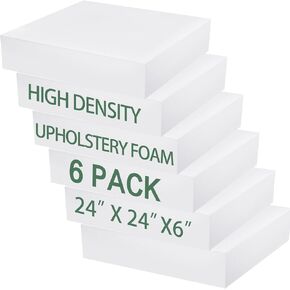 Frienda 6 Pack 4 "Height x 24" عرض × 24 "طول عالي الكثافة في الهواء الطلق وسادة الوسادة في الهواء in Kuwait