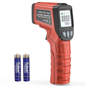 Infrared Thermometer Gun, Infrared Temperature Gun for Cooking, Laser Thermometer Gun -58℉~1076℉ with Adjustable Emissivity & Max/Min, Suitable for Industry, ovens, HVAC (Not for Human) in Saudi Arabia