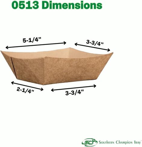 Southern Champion Tray 0513 #100 ECO Kraft Paperboard Food Tray, 1 lb Capacity (Case of 1000) in Kuwait