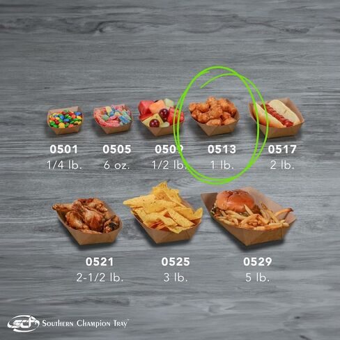 Southern Champion Tray 0513 #100 ECO Kraft Paperboard Food Tray, 1 lb Capacity (Case of 1000) in Kuwait