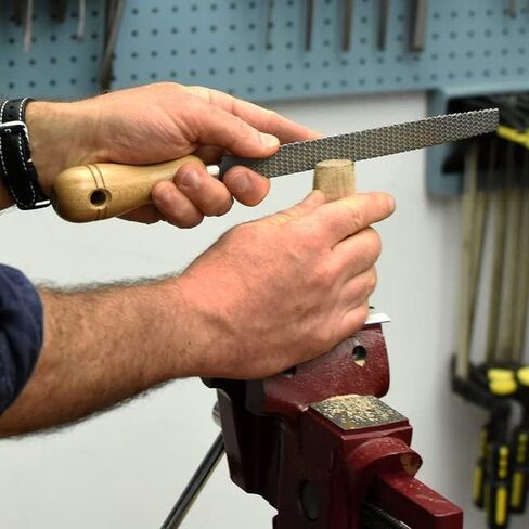 أداة 8 "أداة مستديرة - ملف معدني من الصلب عالي الجودة ، Rasp Woodworking Rasp مع 4" مقبض خشبي الزان - متينة الخشب متينة وطويلة الأمد من أجل الصنع الخشبي لتشكيل الأسطح المنحنية بواسطة أدوات مقاطعة الملوك in Saudi Arabia