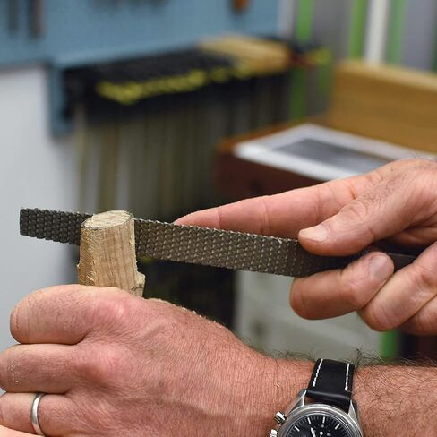 أداة 8 "أداة مستديرة - ملف معدني من الصلب عالي الجودة ، Rasp Woodworking Rasp مع 4" مقبض خشبي الزان - متينة الخشب متينة وطويلة الأمد من أجل الصنع الخشبي لتشكيل الأسطح المنحنية بواسطة أدوات مقاطعة الملوك in Saudi Arabia