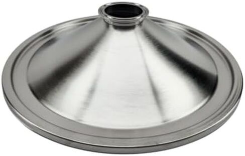Generic TRICLAMP DISTILLATION LID Heavy Duty TRI-CLAMP VERSION for 35L (9 Gal) Robobrew/BrewZilla/DigiBoil/Foundry / T500 / AlcoEngine KL32629, Gray in Saudi Arabia