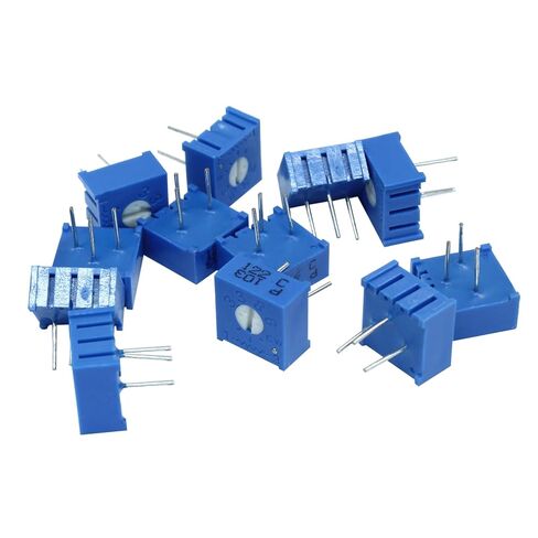 Hordion 12Pcs 10K Ohm Trim Potentiometer with Knob, Breadboard Trimmer Potentiomete for Arduino, Blue in Saudi Arabia