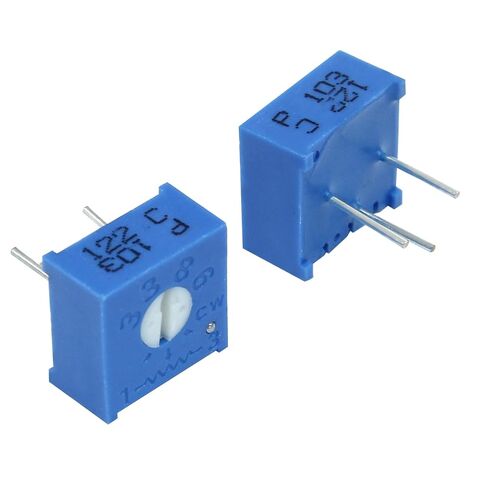 Hordion 12Pcs 10K Ohm Trim Potentiometer with Knob, Breadboard Trimmer Potentiomete for Arduino, Blue in Saudi Arabia
