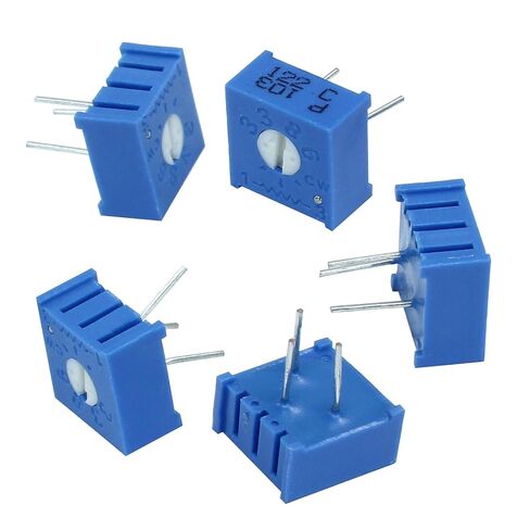 Hordion 12Pcs 10K Ohm Trim Potentiometer with Knob, Breadboard Trimmer Potentiomete for Arduino, Blue in Saudi Arabia