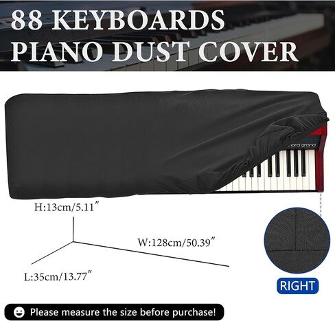 88 Keys Piano Keyboard Dust Cover, Compatible with Nord Grand2,Nord Grand,Nord Piano 6 88, Premium Chinlon Anti-scratch and dustproof, Soft Touch & Fitted design in Saudi Arabia